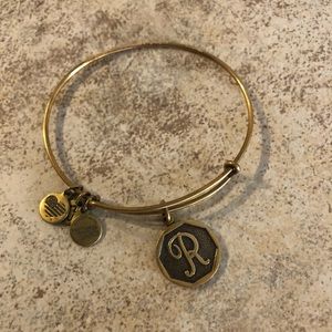 R Initial Alex and Ani Bangle